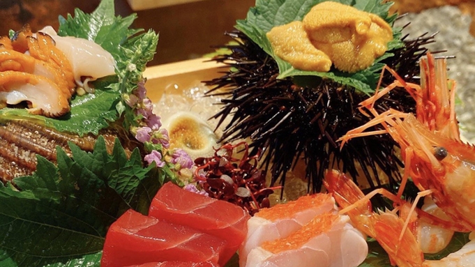奈良の清酒特典付！厳選した海鮮やお造り、奈良ブランド大和肉鶏など「旬魚酒菜 宵コース」(夕食付)